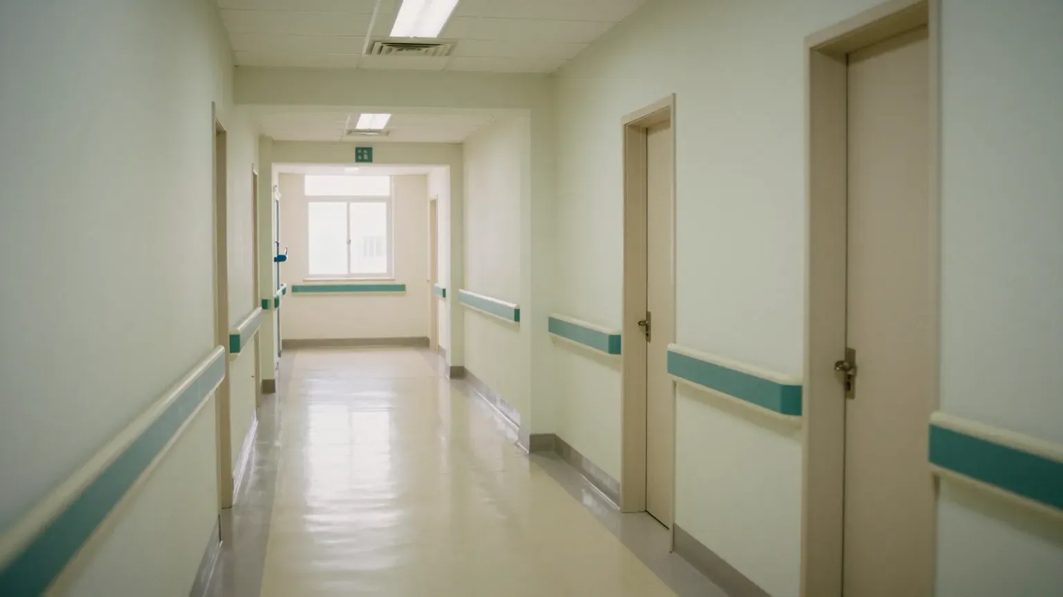 guide header — hospital corridor